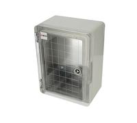 Cuadro Eléctrico de Superficie IP65 280x210x130 mm - Armario de Distribución en ABS con Puerta Transparente y Placa de Montaje Galvanizada - Caja Estanca Interior y Exterior - Horoz Electric