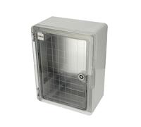 Cuadro Eléctrico de Superficie IP65 330x250x140 mm - Armario de Distribución en ABS con Puerta Transparente y Placa de Montaje Galvanizada - Caja Estanca Interior y Exterior - Horoz Electric