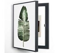 Cuadro Eléctrico Decorativo con Cubierta Oculta Caja de Medidores y Panel de Disyuntores Montaje en Pared Ideal para Hogar y Oficina,06,35x50cm