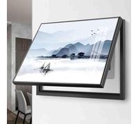 Cuadro Eléctrico Decorativo con Cubierta Oculta Caja de Medidores y Panel de Disyuntores Montaje en Pared Ideal para Hogar y Oficina,04,50 * 40cm