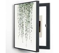 Cuadro Eléctrico Decorativo con Cubierta Oculta Caja de Medidores y Panel de Disyuntores Montaje en Pared Ideal para Hogar y Oficina,04,35x50cm