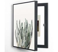 Cuadro Eléctrico Decorativo con Cubierta Oculta Caja de Medidores y Panel de Disyuntores Montaje en Pared Ideal para Hogar y Oficina,08,35x50cm