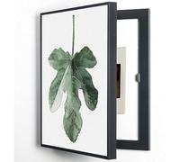 Cuadro Eléctrico Decorativo con Cubierta Oculta Caja de Medidores y Panel de Disyuntores Montaje en Pared Ideal para Hogar y Oficina,03,35x50cm