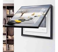 Cuadro Eléctrico Decorativo con Cubierta Oculta Caja de Medidores y Panel de Disyuntores Montaje en Pared Ideal para Hogar y Oficina,08,50 * 40cm