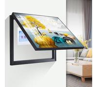 Cuadro Eléctrico Decorativo con Cubierta Oculta Caja de Medidores y Panel de Disyuntores Montaje en Pared Ideal para Hogar y Oficina,10,50 * 40cm