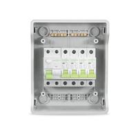 Cuadro Electrico Premontado,Cuadro Electrico Super Unidad de consumo IP66 Caja de interruptores de caja de fusibles de 6 vías equipada con MCB RCD 63Amp 30mA + 1X6Amp, 1X10Amp, 1X16Amp y 1X32Amp