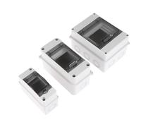 Cuadro Electrico Superficie,Unidad de Consumo Caja de distribución eléctrica Impermeable for Exteriores, disyuntor MCB, Caja de Cables de unión de plástico, Fuente de alimentación(B)