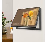 Cuadro Electrico Tapa, Caja de Medidor Eléctrico Oculta, con Soporte de Varilla Hidráulica, Decorativo de Pared, No Requiere Perforación, Original(Black-4,80 * 60cm/31.5 * 23.6in)