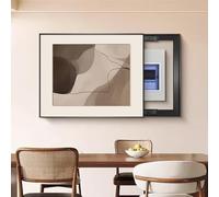 Cuadro Electrico Tapa, Tapa Contador luz Decorativa, Caja de Interruptores, Ocultar Cuadros para su Hogar, Decorativo de Pared, No Requiere Perforación(Brown,50 * 40cm/19.7 * 15.7in)