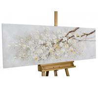 Cuadro en acrílico 'ENTRE RAMAS QUE SE CRUZAN' | Lienzo 150x50cm