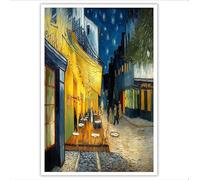 Cuadro en Lienzo Amarillo-verde Vista de calle cuadros decoracion salon Estilo de pintura al óleo lienzos decorativos dormitorios para Decorativos Salón Dormitorio Comedor Oficina 60x40 cm Sin Marco