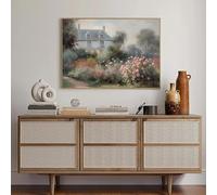 Cuadro en lienzo con paisaje europeo vintage, póster retro e impresión, arte de pared para sala de estar, decoración moderna del hogar (40 x 60 cm/sin marco)