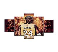 Cuadro En Lienzo Decoracion 5 Piezas Hd Imagen Impresiones En Lienzo Basketball Player Sports Kobe Bryant Lienzo Grandes Xxl Murales Pared 5 Paneles De Pinturas De Obras De Arte Moderno