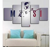 Cuadro En Lienzo Decoracion 5 Piezas HD Imagen Impresiones En Lienzo Messi Football Life Legend Lienzo Grandes XXL Murales Pared 5 Paneles De Pinturas De Obras De Arte Moderno