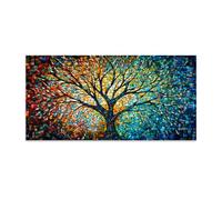 Cuadro en Lienzo, El árbol de la Vida Impresión en Lienzo, El árbol del Alma Moderna Pinturas murales Decoración Sala de Estar Cocina Dormitorio Decoración del hogar (YC9276, 50x100cm sin marco)
