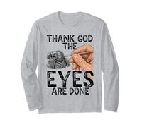 Cuadro en Miniatura Gracioso con Texto en inglés Thank God The Eyes Are D Manga Larga
