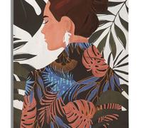 CUADRO ESTAMPADO SEÑORA JUNGLA -B- 80X2,8x120