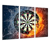 Cuadro Fotográfico Juegos, Diana de Dardos, Salon de Juegos Tamaño total: 97 x 62 cm XXL