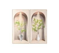 Cuadro Home ESPRIT Aluminio Madera MDF 80 x 3,5 x 160 cm