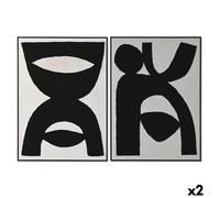 Cuadro Home ESPRIT Madera Lienzo 103 x 4,3 x 143 cm 102,6 x 4,3 x 142,6 cm (2 Unidades)