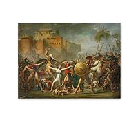 Cuadro Lienzo de Arte Famoso-Jacques-Louis David-Reproducciones Impresión en lienzo-decoración de pared(Las Sabinas, 1799) 70x100cm(28x33in)sin marco