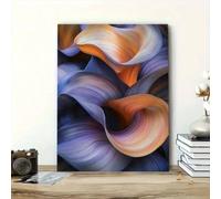 Cuadro minimalista con fondo degradado de líneas geométricas, arte abstracto moderno en lienzo para pared, póster o ilustración para sala de estar (30x40cm/Sin marco)