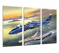 Cuadro Moderno Fotografico Aviación, Dibujos Aviones Antiguos, Aviones de Guerra, 97 x 62 cm, Ref. 26457