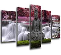 Cuadro Moderno fotografico Base Madera, 165 x 62 cm, Buda Buddha, Relajacion, Relax, Zen Ref. 26246
