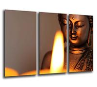 Cuadro Moderno fotografico Base Madera, 97 x 62 cm, Buda Buddha, Relajacion, Relax, Zen Ref. 26204