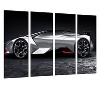 Cuadro Moderno Fotografico Coche Deportivo, Peugeot Vision Gran Turismo, 131 x 62 cm, Ref. 27272
