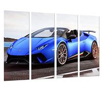 Cuadro Moderno Fotografico Coche Deportivo, Superdeportivo Huracan 2018 Spyder, 131 x 62 cm, Ref. 27261