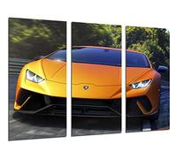 Cuadro Moderno Fotografico Coche Deportivo, superdeportivo Naranja Huracan, 97 x 62 cm, Ref. 27225