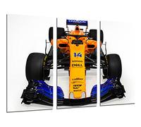 Cuadro Moderno Fotografico Coche Formula 1, McLaren MCL33, McLaren F1 2018, Fernando Alonso, Stoffel Vandoorne, 97 x 62 cm, Ref. 27108
