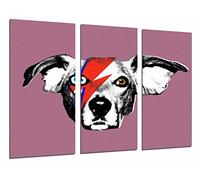 Cuadro Moderno Fotografico David Bowie, Animal Perro con Relampago, Rock, 97 x 63 cm, Ref. 26824