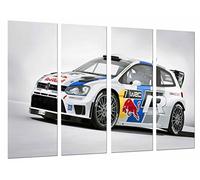 Cuadro Moderno Fotografico Deporte Competicion Coche Rally, Red Bull Gris, 131 x 63 cm, Ref. 27090