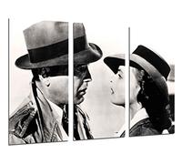 Cuadro Moderno Fotografico Historia Cine Antiguo Hollywood, Humphrey Bogart, Ingrid Bergman, 97 x 62 cm Ref. 26373