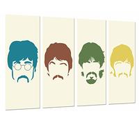 Cuadro Moderno Fotografico Los Beatles, John Lennon, Paul Mccartney, Famoso, Musica, 131 x 62 cm, Ref. 26657