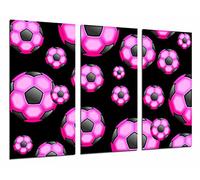 Cuadro Moderno Fotografico Motivacion Deporte Futbol, Balon Pelota Rosa, 97 x 63 cm, ref. 26850