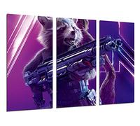 Cuadro Moderno Fotografico Peliculas Superheroes, Mapache Cohete, Los Vengadores La Guerra Infinita, Rocket Raccoon, Avengers Infinity War, 97 x 62 cm, Ref. 27180