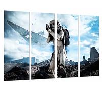 Cuadro Moderno Fotografico Star Wars Ejercito Darth Vader, Batalla Nave, Rougue One, 131 x 63 cm, Ref. 27093