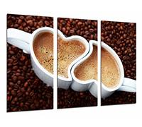 Cuadro Moderno Fotografico Taza de Corazon, café, Cafeteria, 97 x 62 cm, Ref. 26604