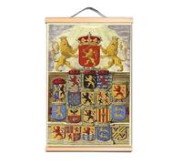 Cuadro mural de Caballeros Templarios - Póster de pared vintage para los amantes de la historia de Cristo - Pintura sobre rollo A0