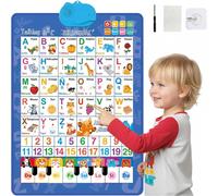 Cuadro mural parlante para niños que aprenden inglés y español - Canciones de números del abecedario y piano