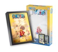 Grupo Erik Cuadro One piece Manga - Marco One Piece con Luz Led, Decoracion Hogar | Lampara Escritorio - Regalo Merchandising Oficial : 3 Tonos de Luz y 5 Niveles de Brillo, 20x28cm