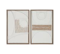 CUADRO PAPEL MACHE PS 40X3X60 ABSTRACTO 3D 2 SURT.