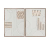 CUADRO PAPEL MACHE PS 50X2X70 ABSTRACTO 3D 2 SURT.