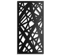 Cuadro perforado para decoración modelo Diagonal Grande - Panel de PVC perforado - Parasol color negro