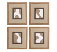 Cuadro Pintura Abstracto 4/M 44 X 50 cm (Set de 4)