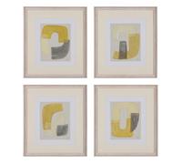 Cuadro Pintura Abstracto 4/M 44 X 50 cm (Set de 4)