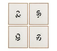 Cuadro Pintura Abstracto 4/M 46 X 2,50 X 52 cm (Set de 4)